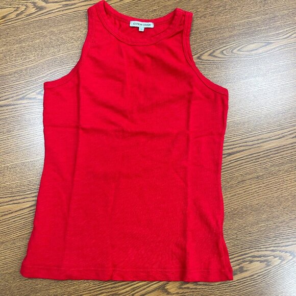 Cotton Citizen Cherry Red Tokyo Tank Top - Size Small - NWT - Picture 1 of 6